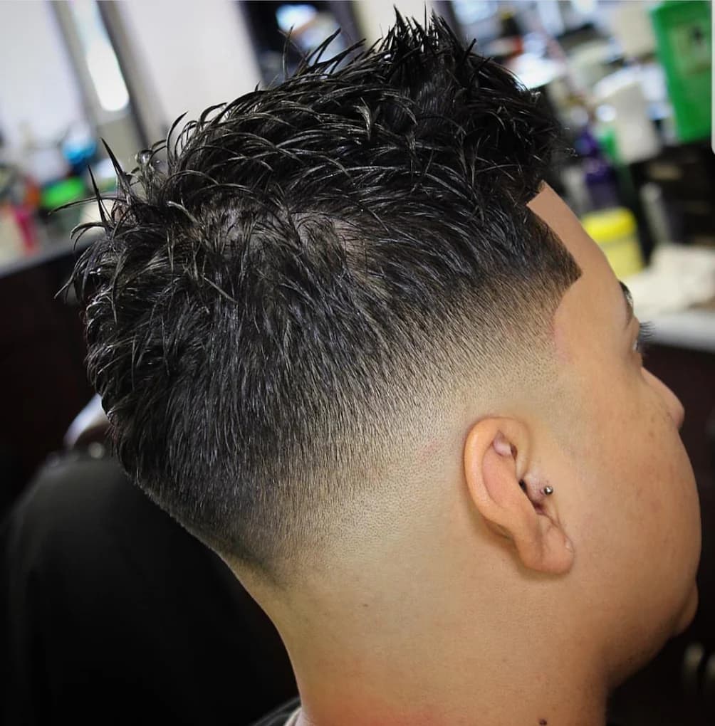 Men's textured fade